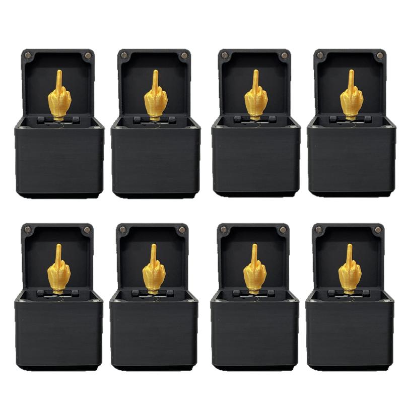 Ready To Use up Prank Middle Finger Gift Box Toy&^ Rose Heart Gift Box^& Funny Ghost Surprise Gift Box# Spoof Middle Finger!!!