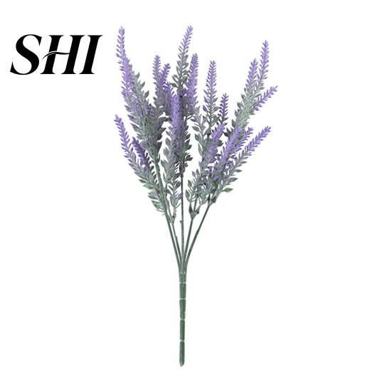 Decorative Immortal Artificial Flower Realistic Appearance Multi-purpose Simulation Rustic Style Lavender Home Decor фиолетовый