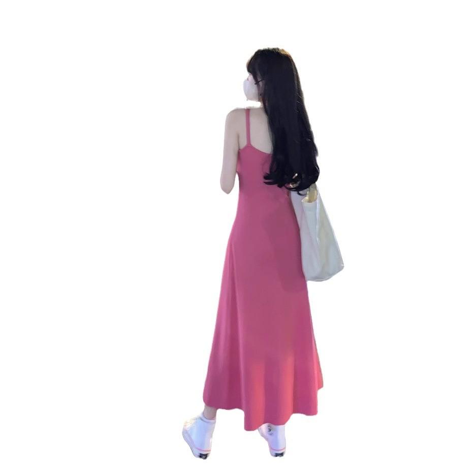 Dress women's summer new outer wear Spice girl chic waist slim fit inner temperament dress