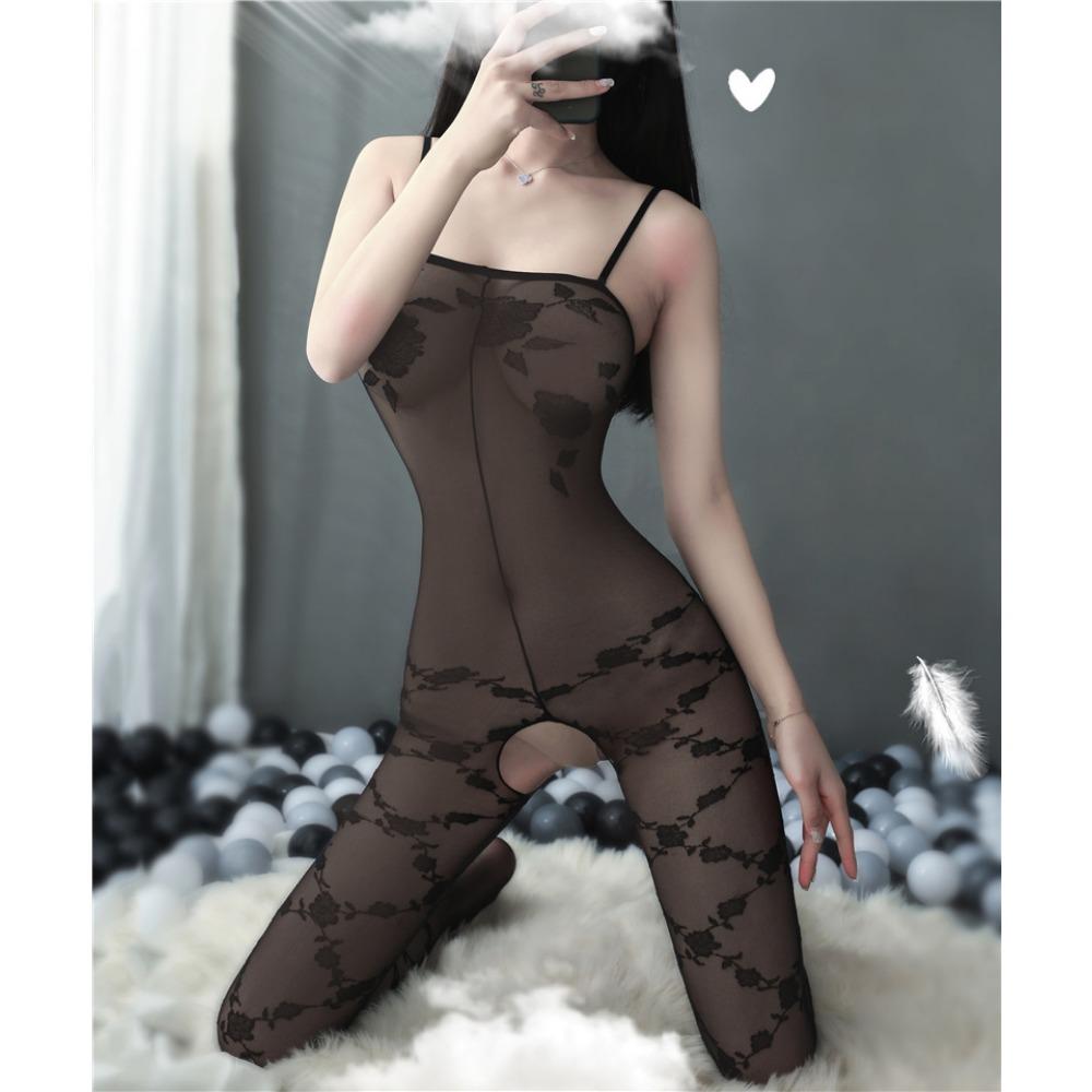 Cross-border New Sex Rose Jacquard Stockings, Foreign Trade Sexy Suspender Stockings Onesie, One Piece Is Sent On Behalf of Others.