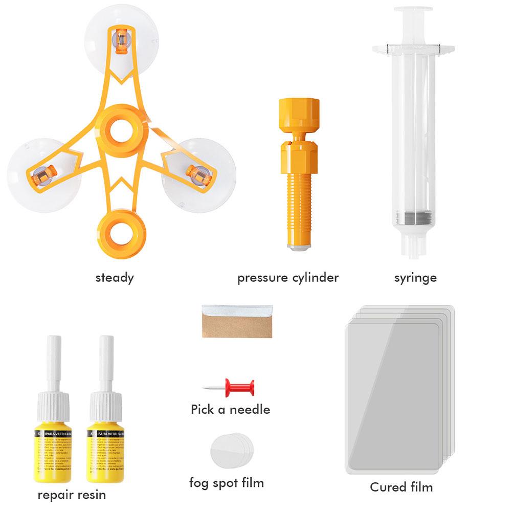 Windshield Repair Kit Crack Scratche Quick Repair  Cracked Glass Windscreen Resin Sealer DIY Car Window Glass Polishing Tool