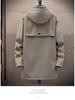 Men's Mid-Length Hooded Trench Coat - Autumn Casual Thin Design