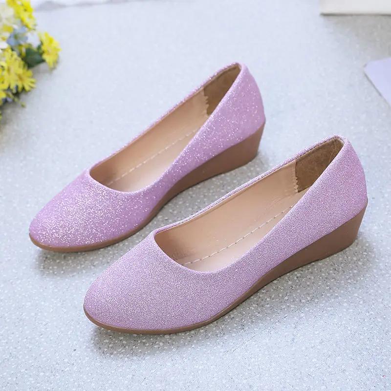 Fashion With Bow Round Toe Ladies Pumps Medium Heels Women's Shoes Beau Today Chic Point Young Quick Delivery On Sale Shoe Wholesale Y2k