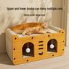 Scratch-Resistant Cat House with Integrated Scratching Board