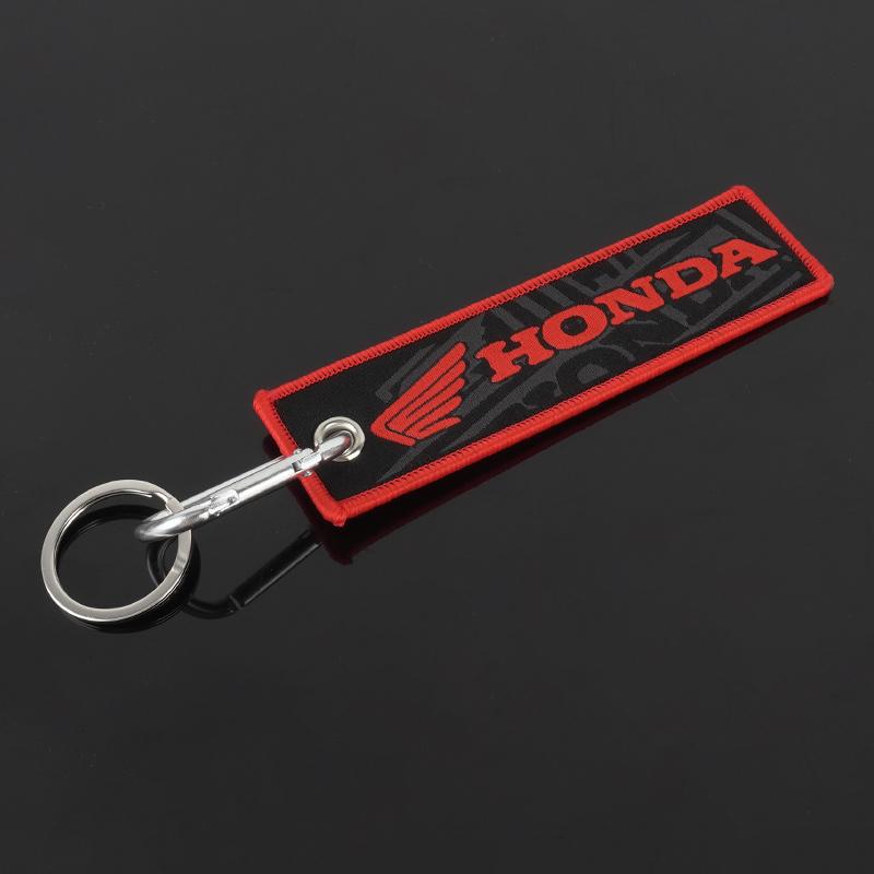 CPO1 Embroidery Motorcycle Keychain Keyring Key Ring For Honda CBR CB650R CB1000R 125R 954 600 650F 650R 1100XX 1000F 600RR 1000RR