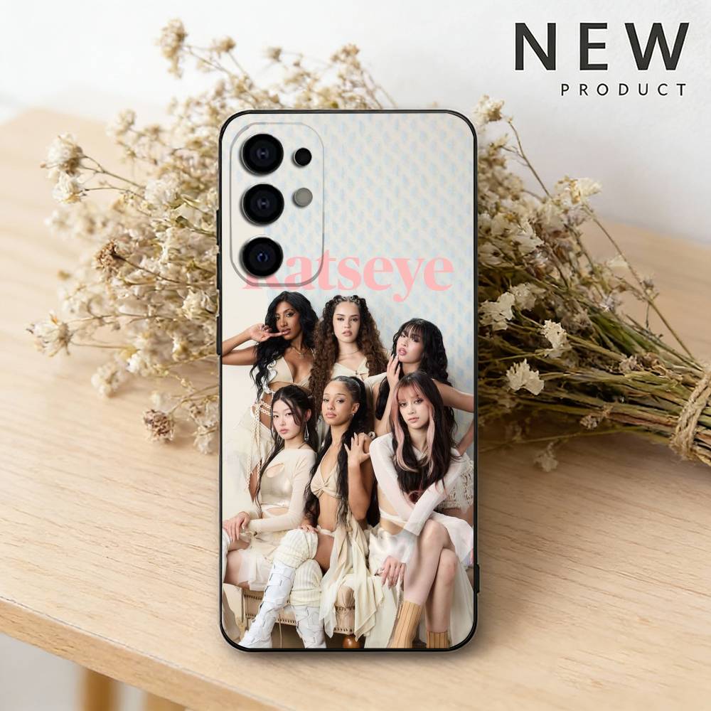 K-KATSEYE wallpaper Phone Case For Samsung S26,25,24,23,22,21,20,30,Ultra,Plus,Fe,Lite Black Shell