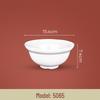 White Round Imitation Porcelain Stone Soup Bowl