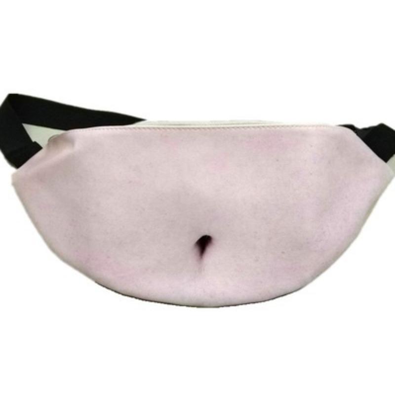 

1pcs Creative Belly Waist Bag Outdoor Sports Funny Fake Belly Pouch Daily Casual Hidden Storage Fanny Pack for Travel Hiking
