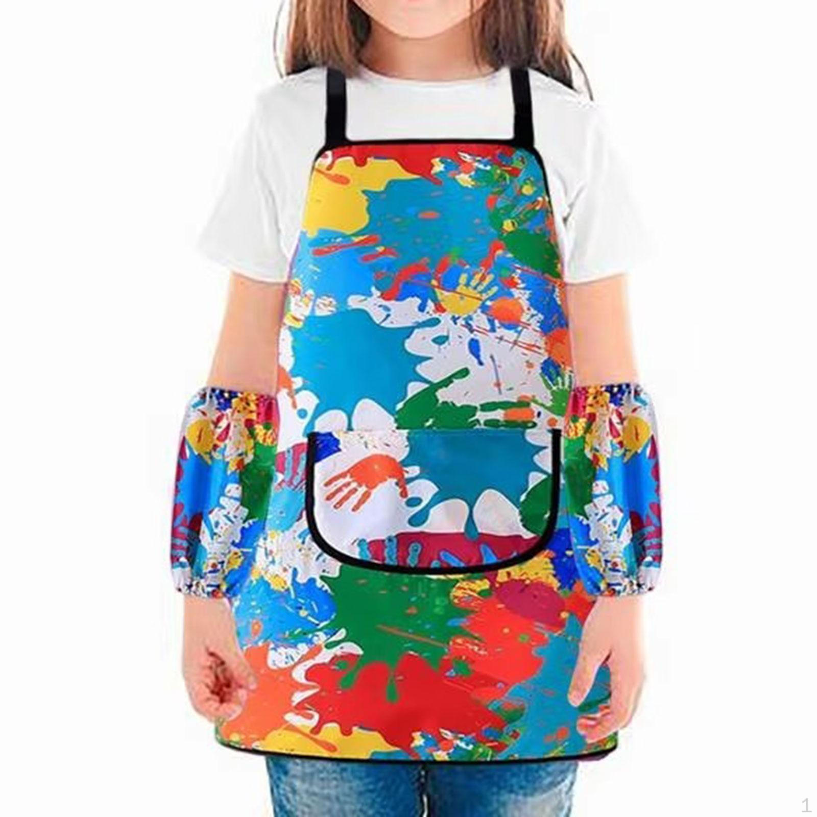 

Художественный фартук для детей с 2 рукавами для рисования, кулинарии, садоводства XL