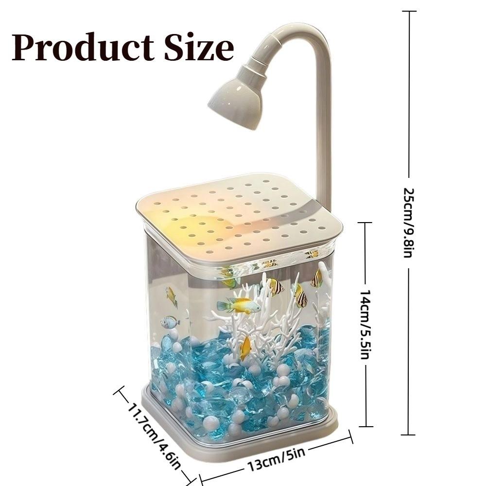 Creative Ecological Aquarium Kit Landscape Desktop Ornamental Fish Tank  Home Office Decoration