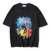 Meichao VTG Manson Makes Old Vintage Prints SAINT Guns and Flowers FOG Short-sleeved Men's and Women's T-shirts of the Same Style