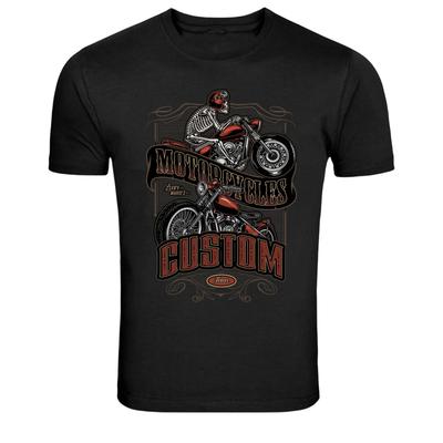 Custom Motorräder Texas Skelett Fahrer Biker Grafik T-Shirt