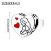New In Copper-Plated Love Heart Series Beaded Fit 3Mm Snake Bone Bracelet Diy Beads Women Jewelry Birthday Gift
