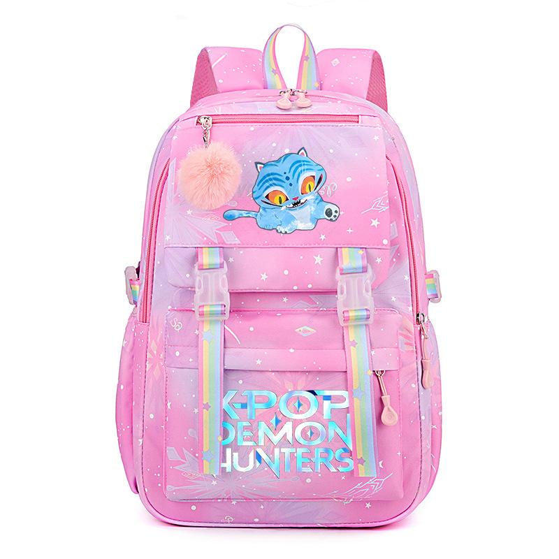 Printed student schoolbag cross-border college wind sweet small fresh rainbow backpack