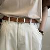 Waist Belt Square Buckle Belt Gold Thin Belt Elegant   Dress Decoration