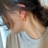 PONYKISS  Sterling Silver Minimalist Geometric Hoop Earrings for Women Personality Fine  Trendy Accessories