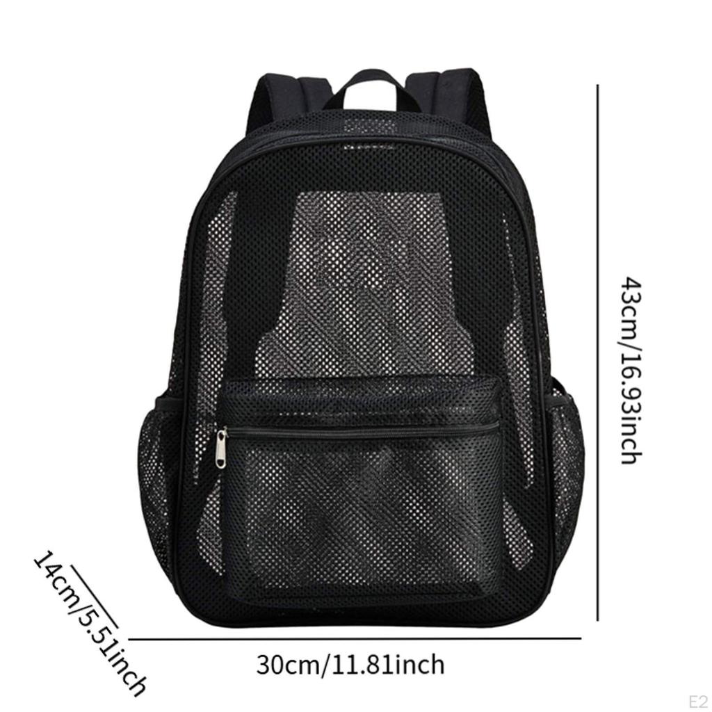 Mesh Backpack Beach Stylish Lightweight Rucksack Multifunctional Gym Bag Sports for