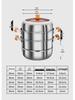 **Two-Layer Anti-Scald Handle Stainless Steel Steamer Pot**