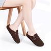 Fashion Crestar Women's Suede Clogs Slippers Comfort Double Buckle Flat Mules Retro Potato Shoes Fashion Lady Soft Insole Leisure Shoes