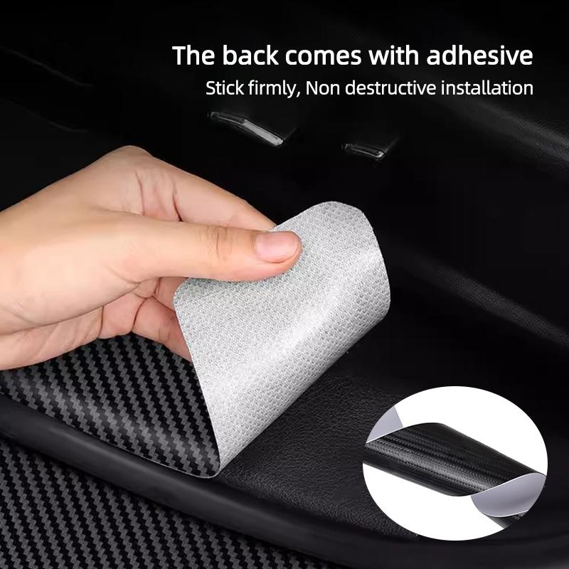 1/4/5Pcs Car Door Sill Scuff Sticker Anti-scratch Protector Strip For Alfa Romeo Giulia MiTo 147 156 159 Stelvio Giulietta Brera