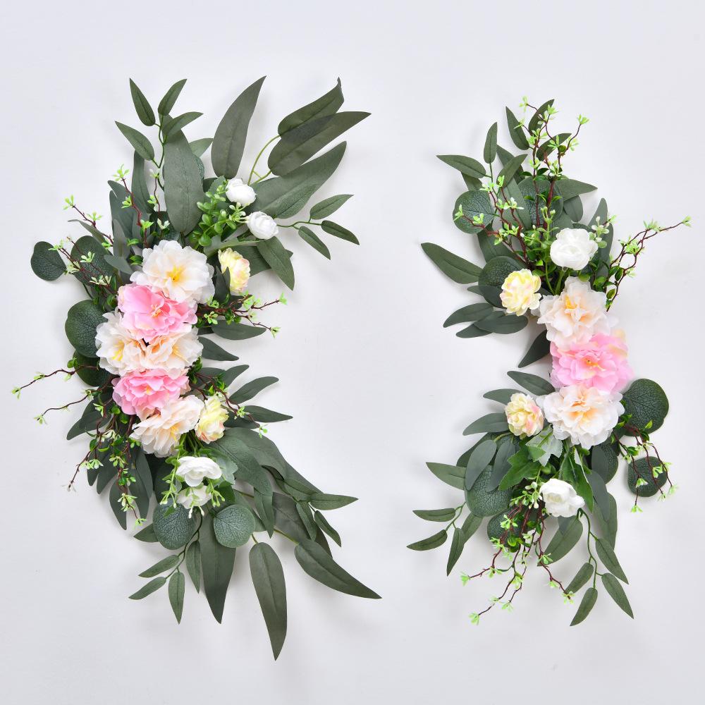 

Свадебная приветственная открытка Индикатор водной карты Ложная имитация Шелковый цветок Украшение для настенного украшения