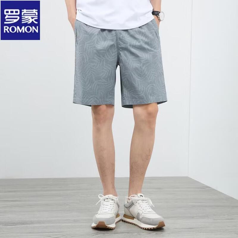 ROMON Men s Pure Cotton Casual Beach Shorts 2XL