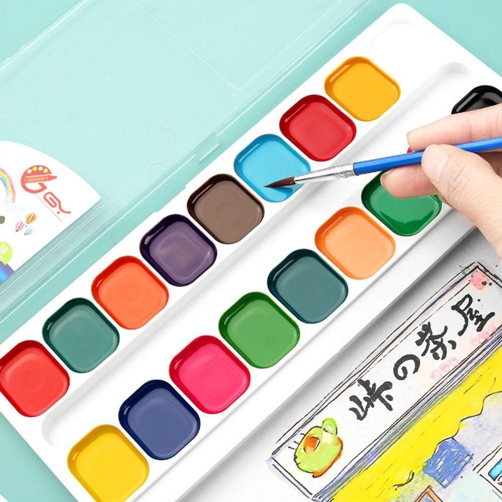 Hand-painted Children's Painting Watercolor Set Solid Watercolor Paints Stationery Accessories