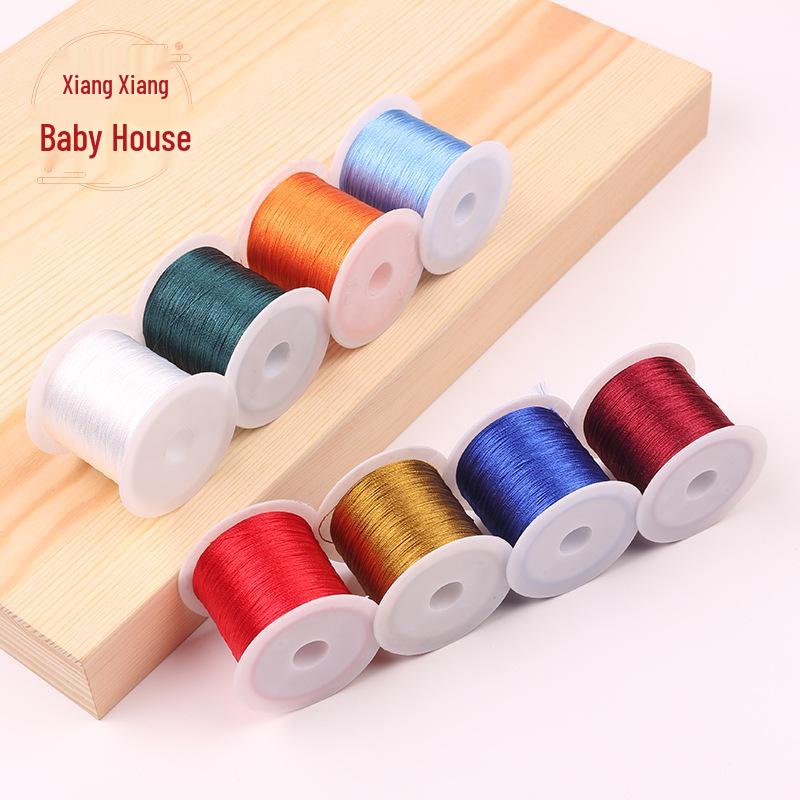 Boting Feines Nylon Eisseide Quastenfaden für Handgemachte Stickerei