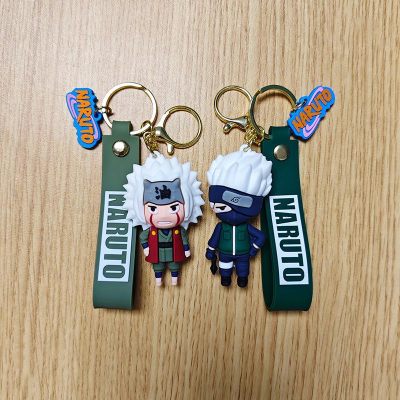 Naruto Character Keychain: Naruto, Hinata, Kakashi, Sasuke, Jiraiya Pendant Doll Keyring