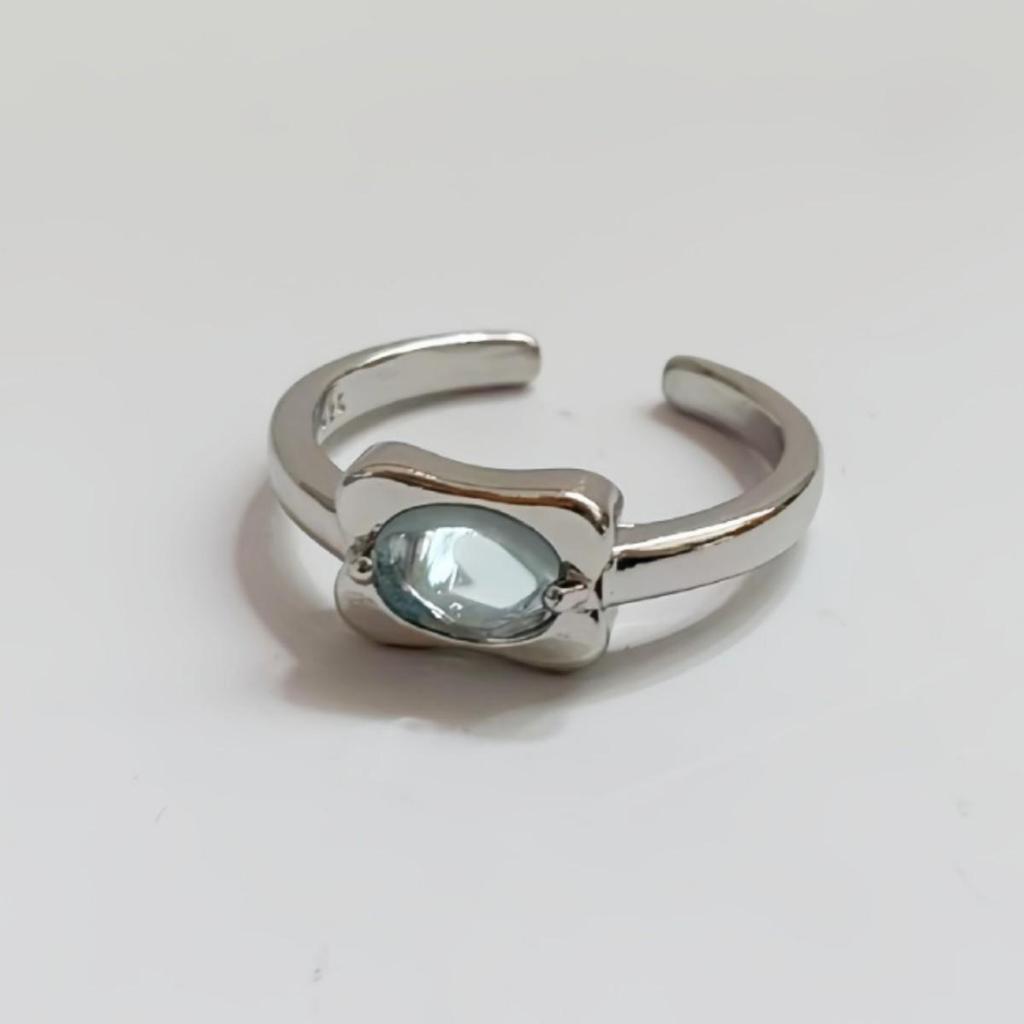 Moonstone Women's Fashionable Open Adjustable Ring with Unique Design