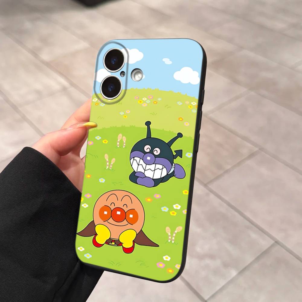 1pc Cartoon A-AnpanmanS Anime Phone Case For Iphone 17 Air 16 15 14 13 12 11 Pro Max 16 15 14 Plus TPU Soft Case