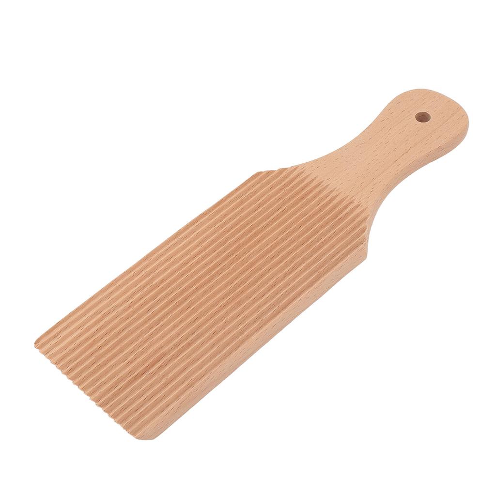 Gnocchi Board Perfect Curved Pattern Easy Grip Handle Beechwood Gnocchi Paddle Pasta Making Tool