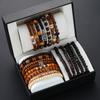 20pcs Vintage Bohemian Wooden Beaded Bracelets For Women Men Butterfly Cross Beads Fashionable Stacking Bracelet Gift