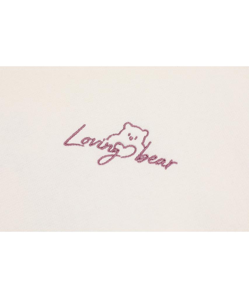CPGN STUDIO Loving Bear Embroidered Hoodie Cream