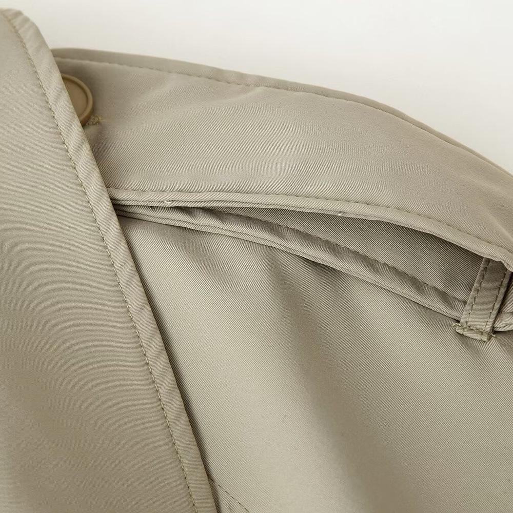 Lapel Belted Loose Trench Coat