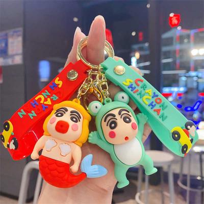 Zábavný crossdressing Kreslený Xiaoxin Roztomilá klíčenka pro pár Auto Personalizovaná klíčenka Kreativní přívěsek na školní tašku