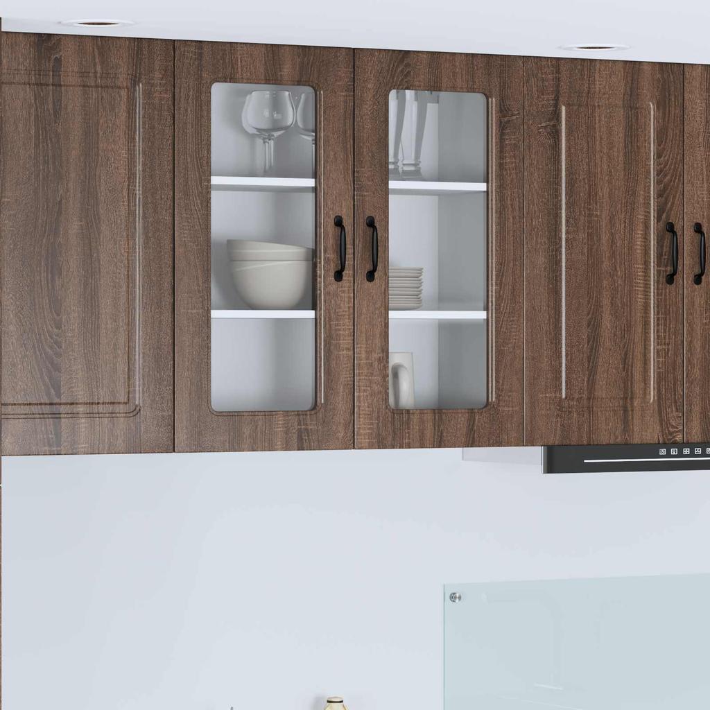Dishwasher Front Panel Kalmar Brown Oak Effect 80 X 31 X 80 Cm