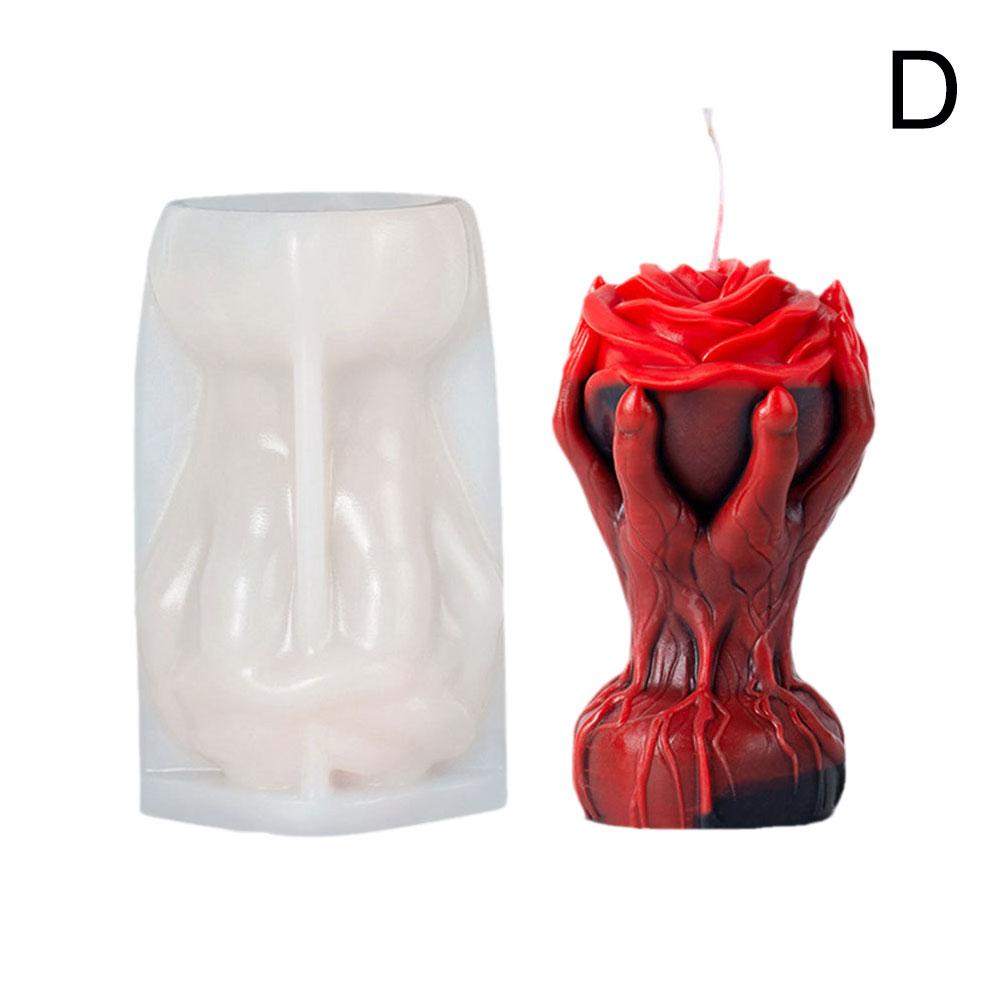 Snake Twine Skeleton Candle Silicone Mold Terror Skull Chocolate Resin Decor Mould Plaster Halloween Cranium Party Gift Fes E9x8