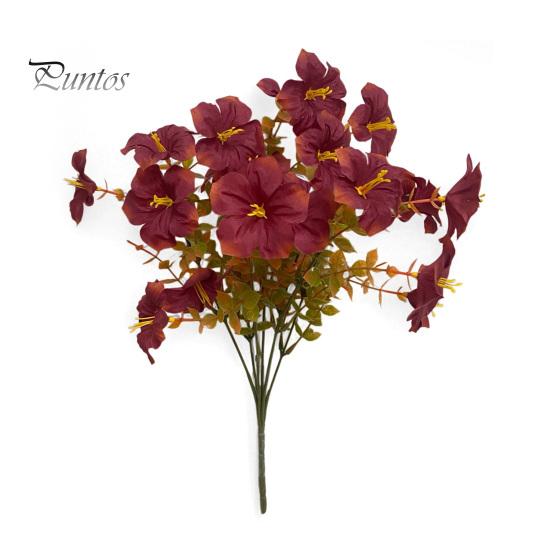 Künstliche Blumen zur Dekoration, Künstlicher Prunkwinde Blumenstrauß, Realistisches Plastik Blumenarrangement Sträuße Innendekoration Home Office Dekor,