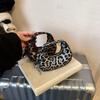 Trendy Leopard Style Pu Crossbody Bag With Single Strap For Street Style Looks
