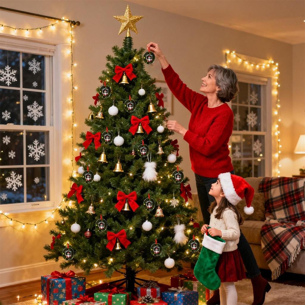 Circular Christmas Decorations Christmas Pendants