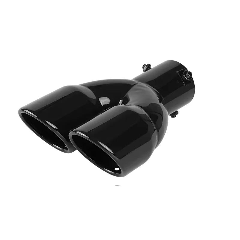 Universal 63mm Car Muffler Exhaust Tip Tail Pipe Stainless Steel Car Rear Tail Throat Car Accessories