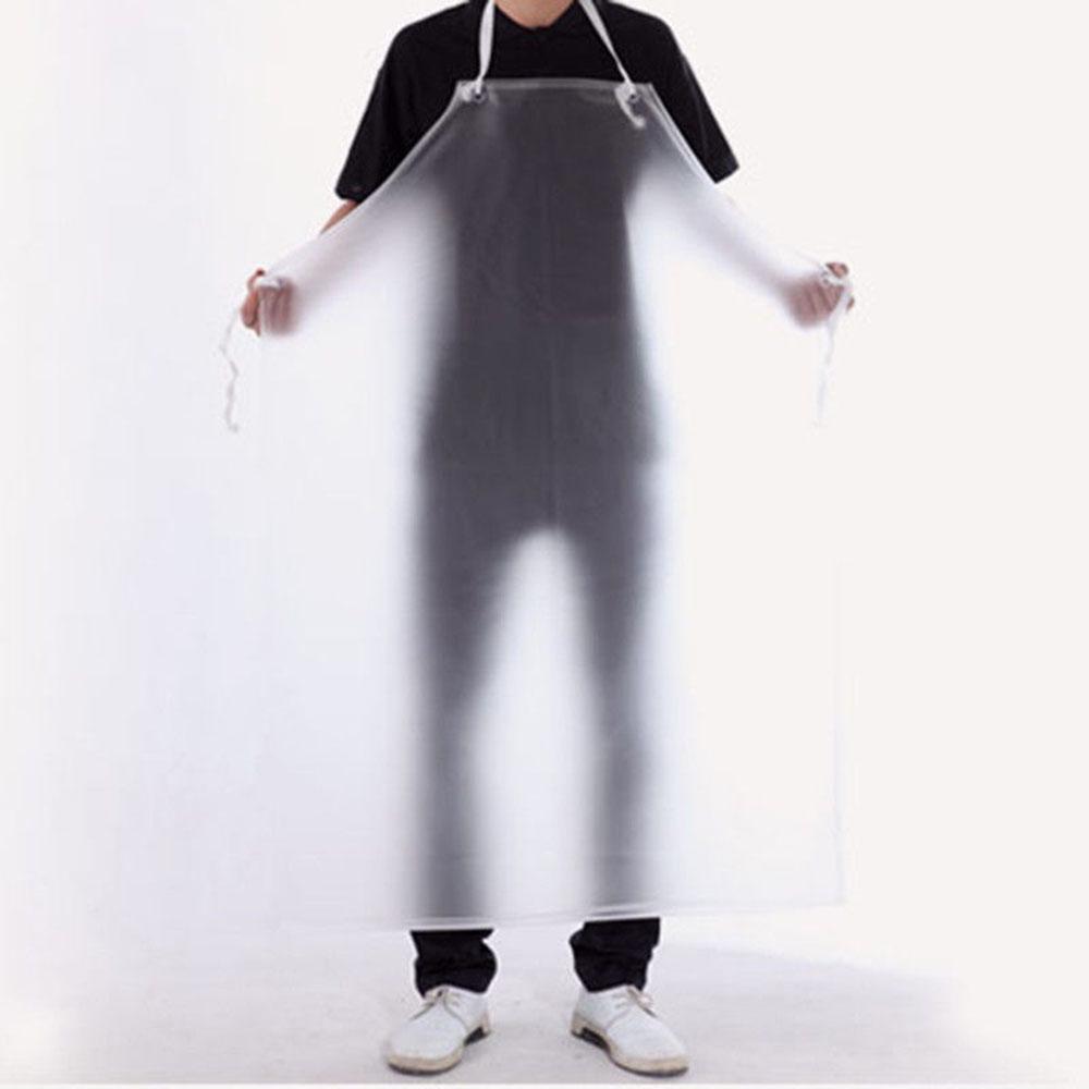 

ПВХ фартук водонепроницаемый маслостойкий прозрачный для кухни домашнего хозяйства ресторана кофейни мясной фермы пастбища инструмент для чистки 110x65 см белый