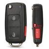 jingyuqin 10pcs 2/3/4/5 Button Folding Remote Key Shell for VW Tiguan Golf Sagitar Polo MK6 Touareg SEAT Flip Case Fob