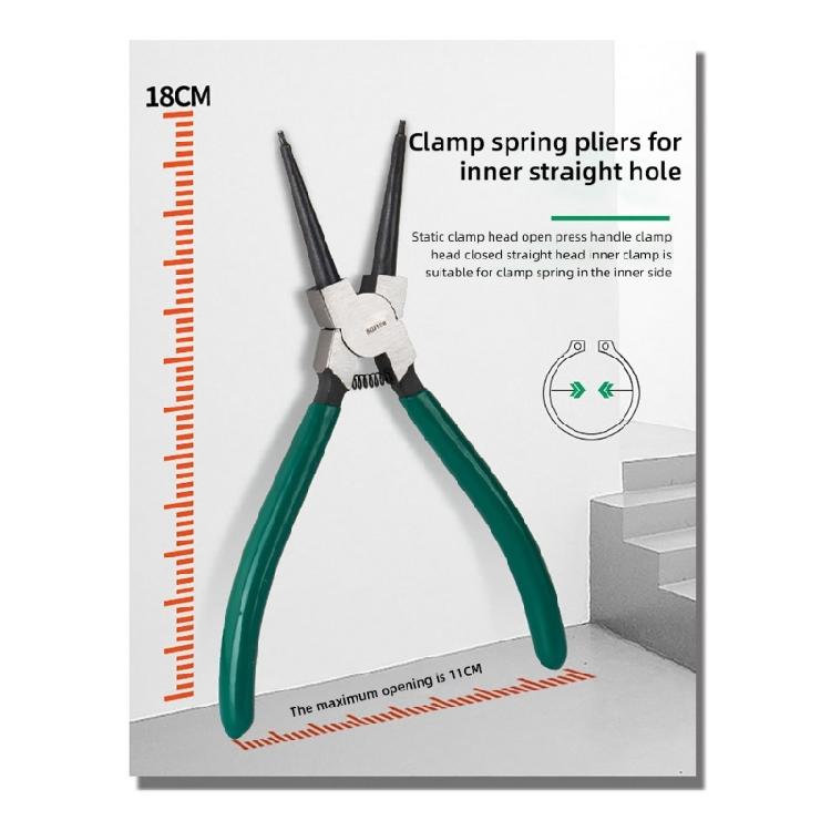 Ergonomic Circlip Pliers Carbon Steel Accurate Straight Curved Nozzle Plier 4PCS