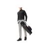 FILA Golf Series Comfortable Solid Color Pullover Stand Collar Long Sleeve T-Shirt Men Tops Deep-Black A11M515216F-BK