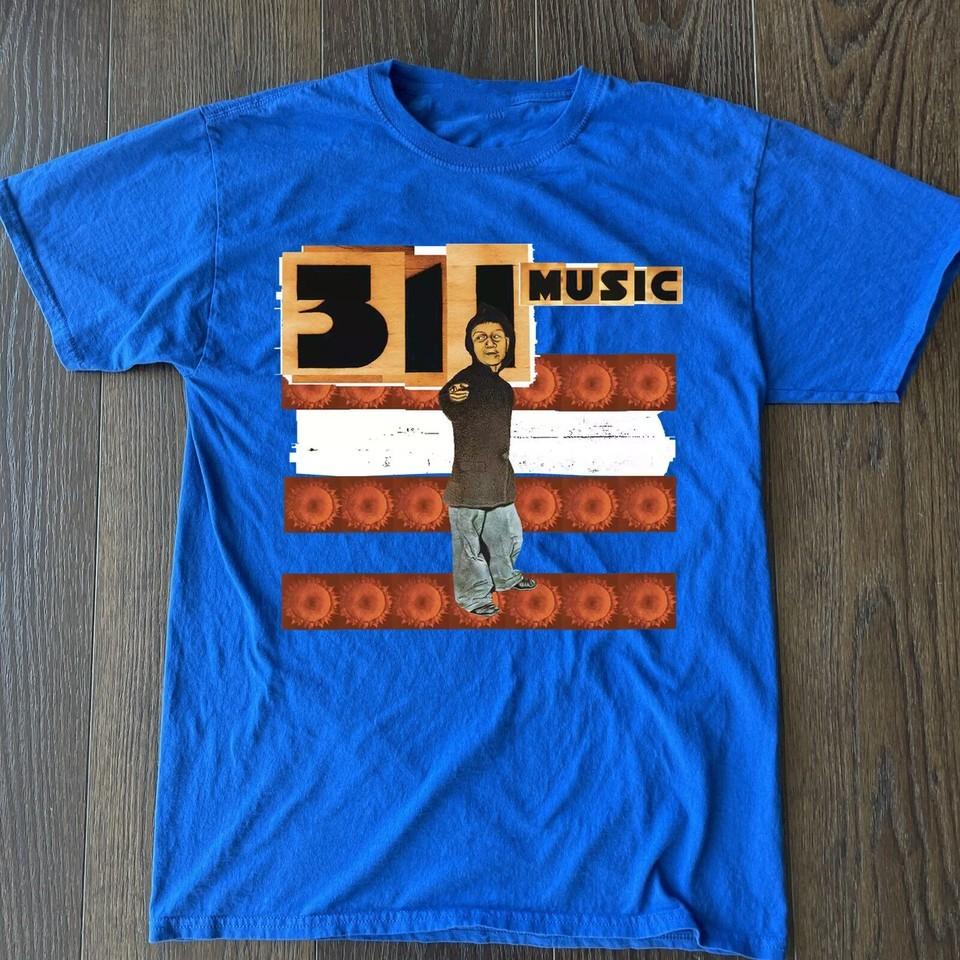 

311 Band Gift For Fan Short Sleeve All Size Blue Tshirt Unisex T-Shirt L