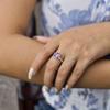 Genuine Amethyst ring Cushion cut amethyst ring for women Sterling silver handmade ring Unique ring Purple quartz ring Bridesmaid gifts