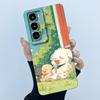 For itel City 100 Phone Case Fashion Simplicity Oil Painting Floral Soft Liquid Silicone Shell For itel City100 Back Cover Funda