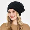 Unisex Satin Lined Cashmere Beanie Hat Women Winter Autumn Soft Warm Slouchy Wollen Skullies Solid  Fashion Bonnet Cap Men